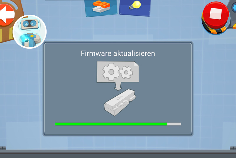 Lego Boost Firmware aktualisieren Screenshot